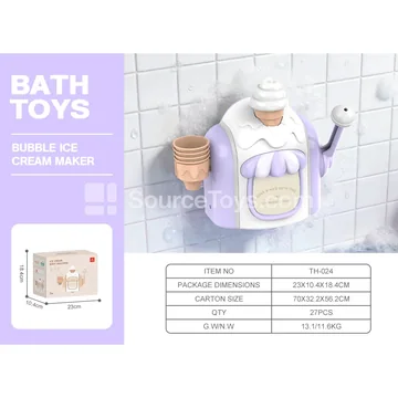 Ice Cream Bath Bubble Machine