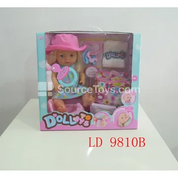 16-inch Vinyl Doll with Drinking, Wetting, Sound Functions and Handbag
