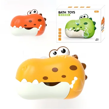 Bubble-Blowing Dinosaur Bath Toy
