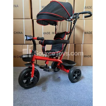 Tricycle with Push Handle and Canopy