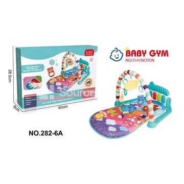 Educational Water Play Baby Mat with Elephant Pattern and Foot Piano