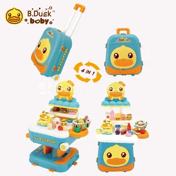 Pretend-Play Supermarket Checkout Backpack Set