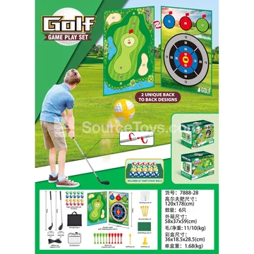Double-Sided Golf Sports Outdoor Toy Set