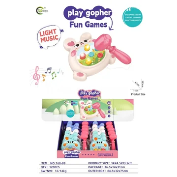 Whack-a-Mole with Lights and Music Rabbit 10PCS
