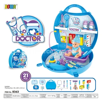 Doctor Playset Carry Case with Doll