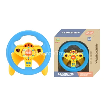Steering Wheel with U-Shaped Base 360° Rotation Blue