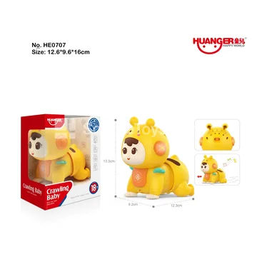 Light & Sound Crawling Bee Doll Yellow