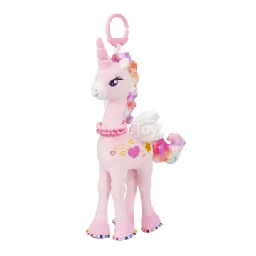 Baby Crib Toy Plush Rattle in Pink