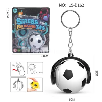 Spinning Soccer Keychain (Assorted, 5 pcs min.)