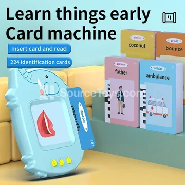 Bilingual Card Reader (Elephant, 112 Cards, German & English)