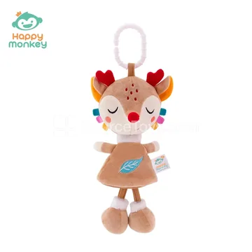 Infant Musical Pull Toy Car Hanging Bed Bell