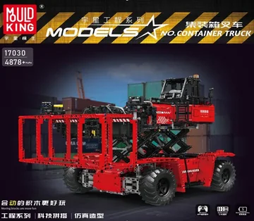 DIY Assembly Building Blocks Container Forklift (Red) Standard EN/CN