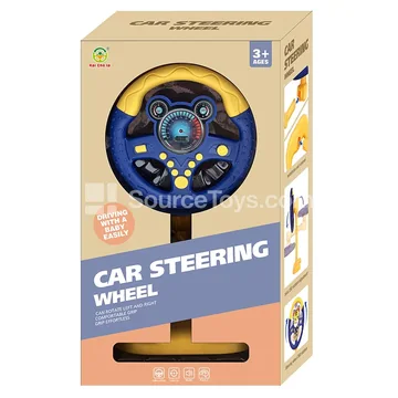 Standing Steering Wheel Toy Blue