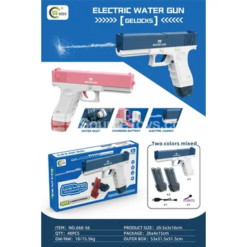 Electric Glock Water Blaster with Magazine (Continuous Fire)