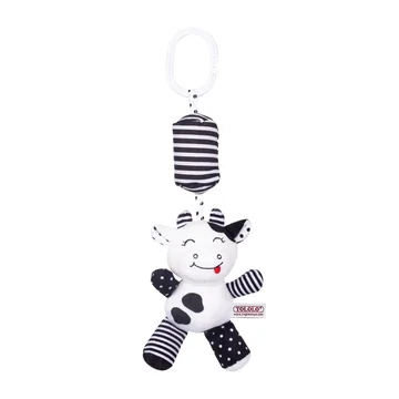Black and White Rattle Mobile for Newborns