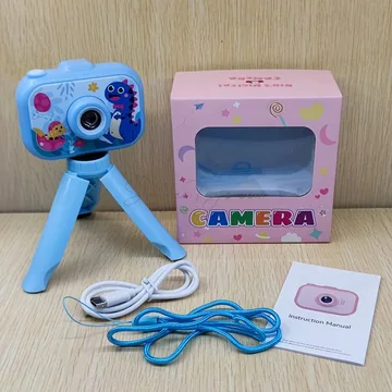Y6 Blue Custom Dual-Lens IPS HD Digital Mini Camera