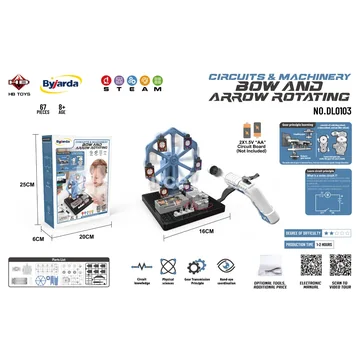 Circuit Mechanical Bow and Arrow Spinning Target