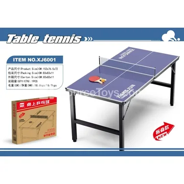 XJ6001 1.5M Foldable Table Tennis Table with Net