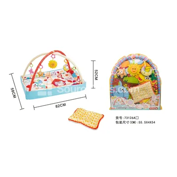 Rectangular Baby Play Mat with Bound Edge