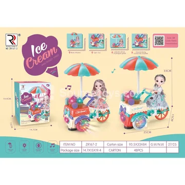Fun Ice Cream Bike with Fashion Doll
