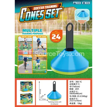 Training Traffic Cone Markers (Green + Blue)