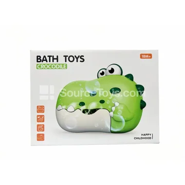 Educational Bubble-Blowing Dinosaur Bath Toy (Battery Included)