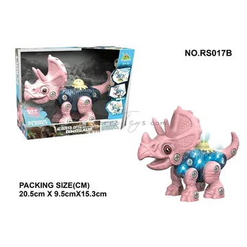 Large Sound & Light Assembly Triceratops