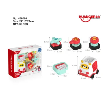 Building Block Cartoon Car