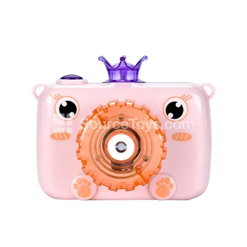 Solid Color Electric Bubble Camera with Light & Music