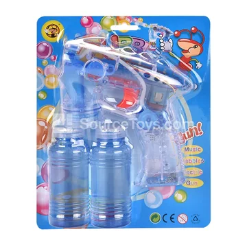 Clear Bubble Gun 4-Light No Music 2 Water