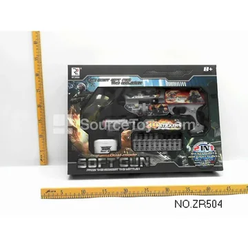 3D 2-in-1 Paper Bullet Soft Bullet Gun