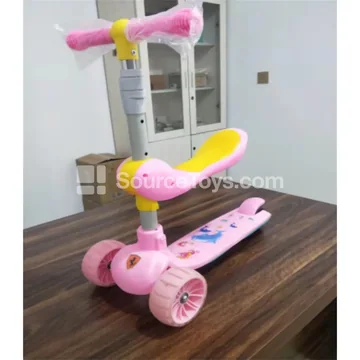 Scooter Ride-On with Seat (Red/Blue/Pink/Green)
