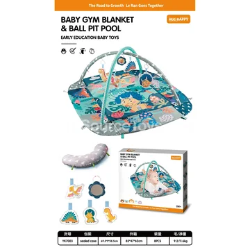 Green 5-in-1 Baby Play Crawling Mat with 20 Balls