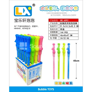 Rose Rapier Bubble Wand 24PCS