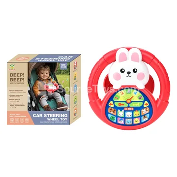 White Rabbit Ride-On Steering Wheel Learning Toy
