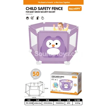 125cm Printed Owl Playpen with 50 Ocean Balls