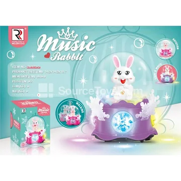Electric Snowflake Crystal Bunny Toy