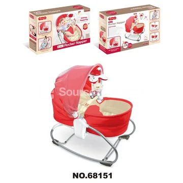 Baby Electric Music Light Rocking Chair / Crib with Canopy and Mosquito Net