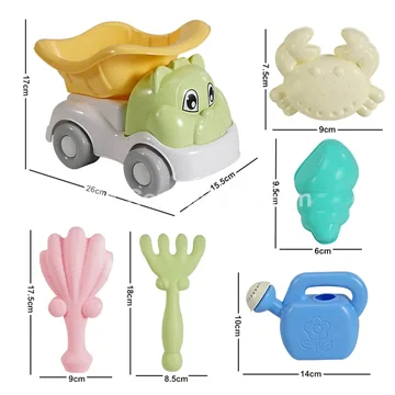 6-Piece Beach Toy Vehicle Set