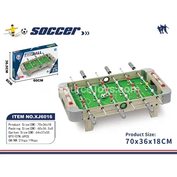 XJ6016 Wooden Tabletop Foosball Table 70x36x18CM