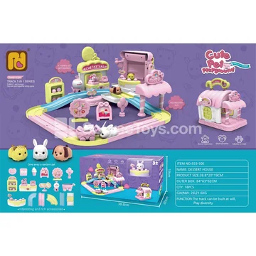 Pet Dessert Shop Assembly Track Set