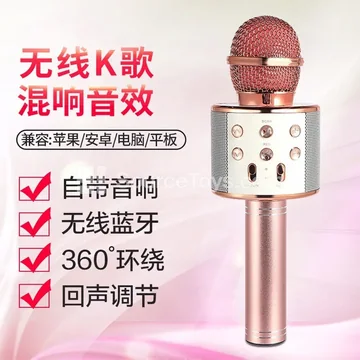 Wireless Microphone with Bluetooth 5.3 and Electroplated Finish