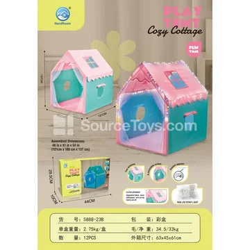Pink Light-Up Play Tent