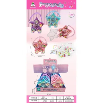 Girls Bead 6-Petal Flower Bag (12pcs)