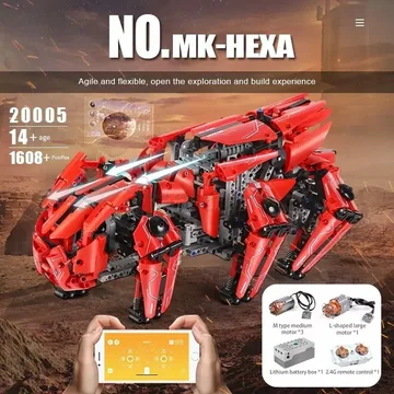 DIY Building Blocks Hexapod Robot APP Version