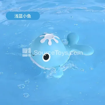 Wind-up Whale (Light Blue, Yellow, Orange, Dark Blue)