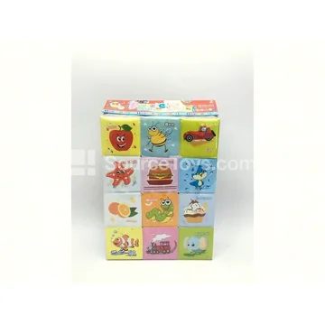 Educational Building Blocks with Rattle Blocks (12pcs)