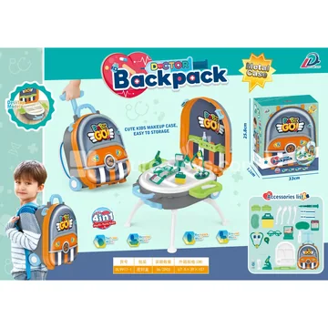 4-in-1 Suitcase Doctor Pretend Play Set with Alloy Tools