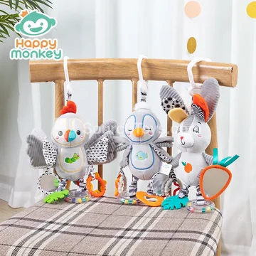 Baby Soother Toy Hanging Rattle for Crib and Stroller