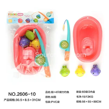 Magnetic Fishing Boat Set with 4 Pieces